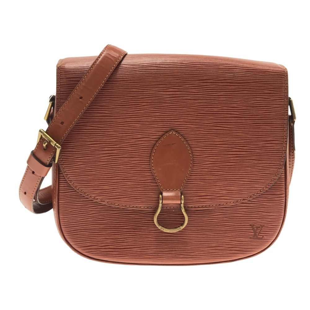 LOUIS VUITTON Saint Cloud Epi Shoulder Bag M52193 Brown Leather Women